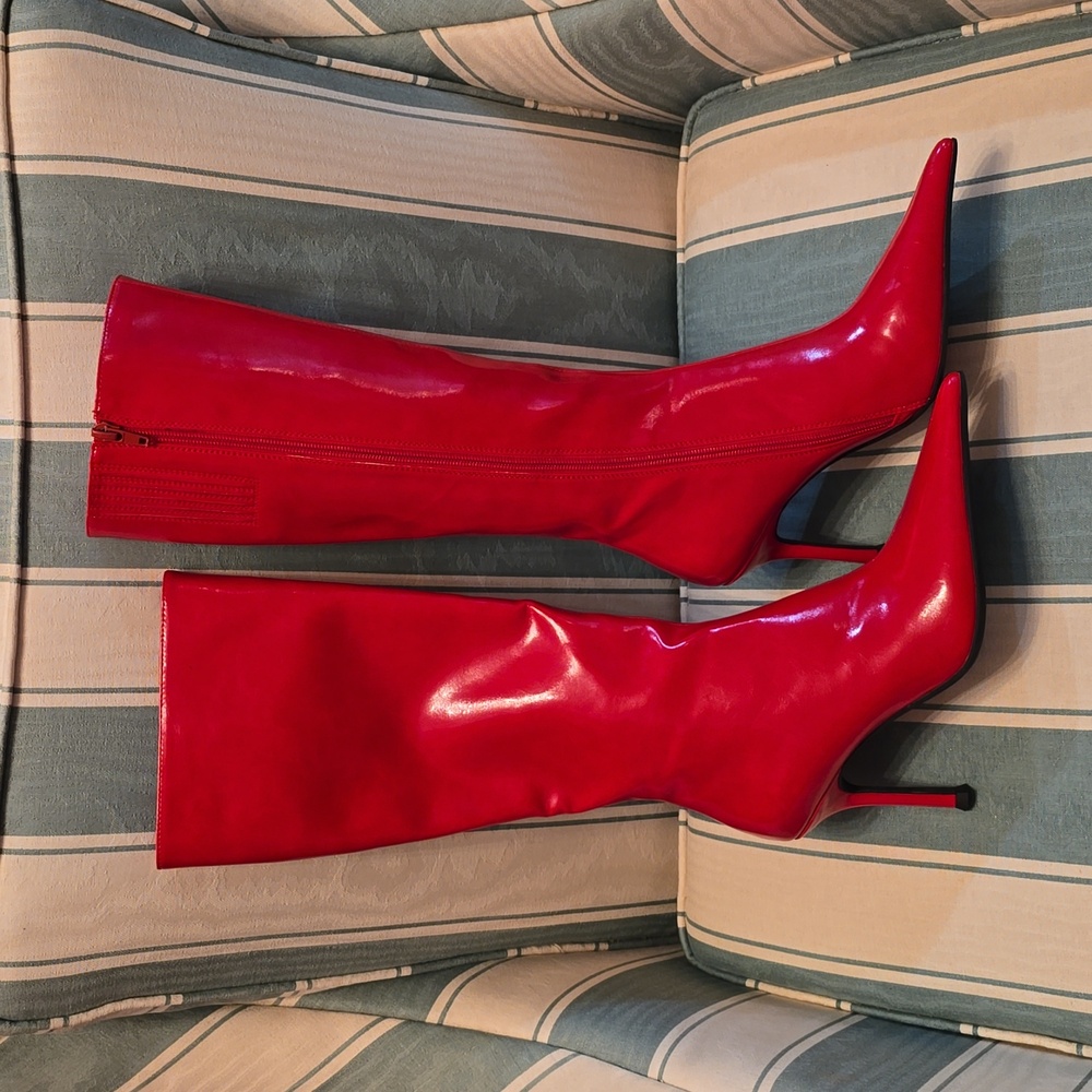 Jeffrey Campbell 'Darling' Red Stiletto Boots